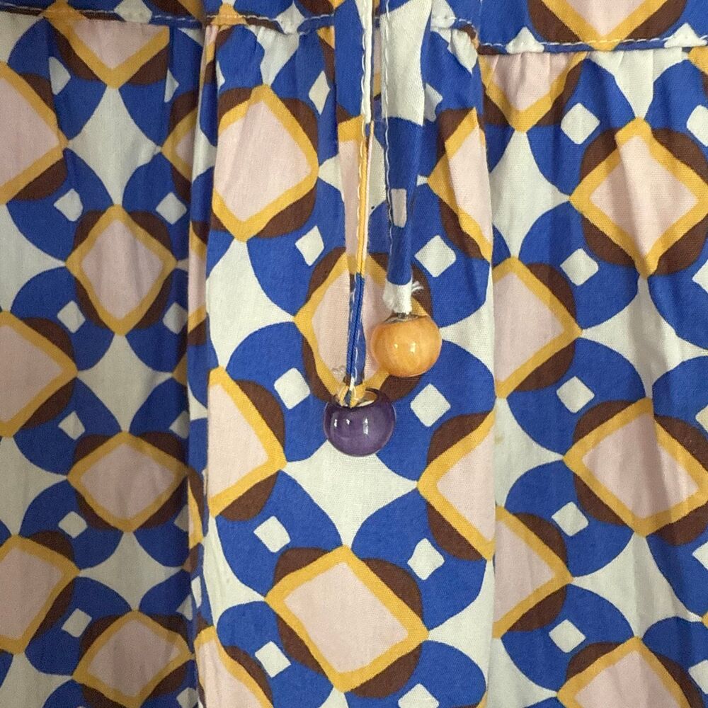 ZARA Geometric Print Maxi Skirt Women’s Size S Pockets Summer Vacation - Picture 12 of 12